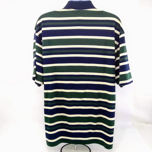Tommy Hilfiger Men's Striped Golf Polo Short Sleeve Shirt Collared Size Medium - Picture 2 of 5